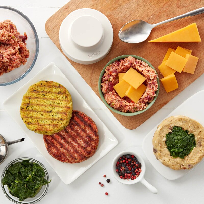 Lékué Form for grønnsaksburger 11 cm grønn