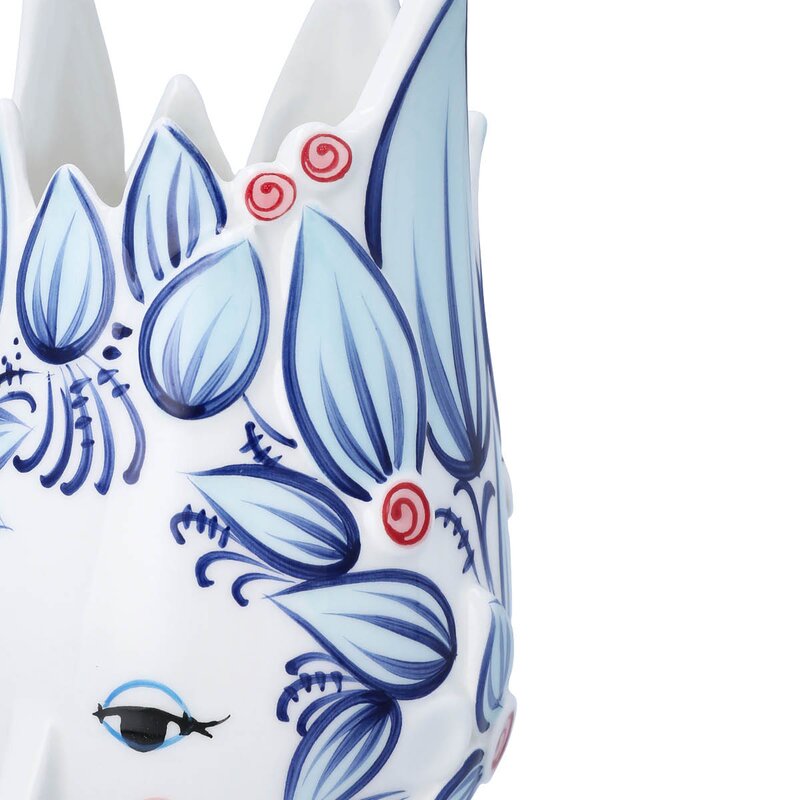 Bjørn Wiinblad Titania vase 25 cm blå