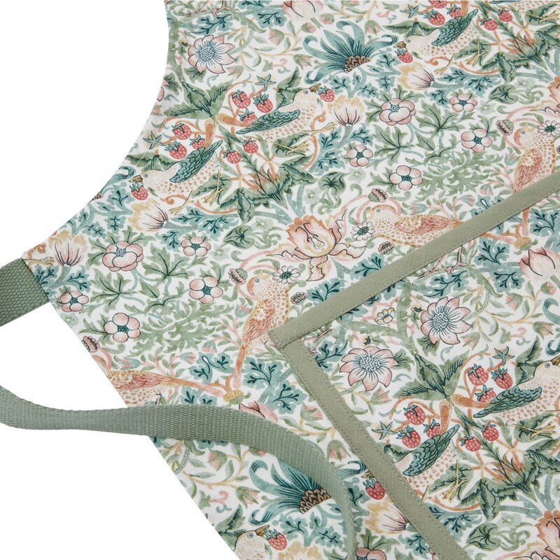 Spode Morris & Co forkle Strawberry Thief Cochineal/Willow 70x95 cm