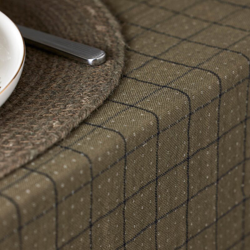 Holmen Albi duk 140x220 cm grønn/svart