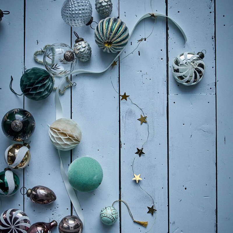 House Doctor Stars girlander 250 cm antikk messing