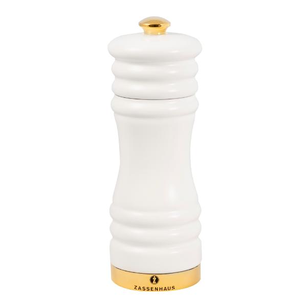 Zassenhaus München pepperkvern 15 cm hvit/gull