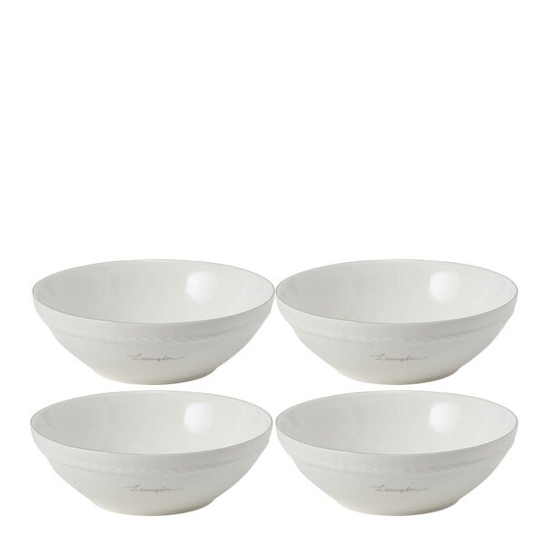 Lexington Icons skåler 15,5 cm 4 stk hvit/beige