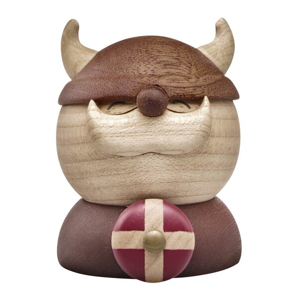 FableWood Holger Viking trefigur 7 cm gummitre/sapele/lønn