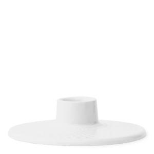 Lyngby Porcelæn Rhombe lysestake 10,5 cm hvit