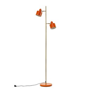 Dyberg Larsen Ocean gulvlampe 160 cm orange/messing