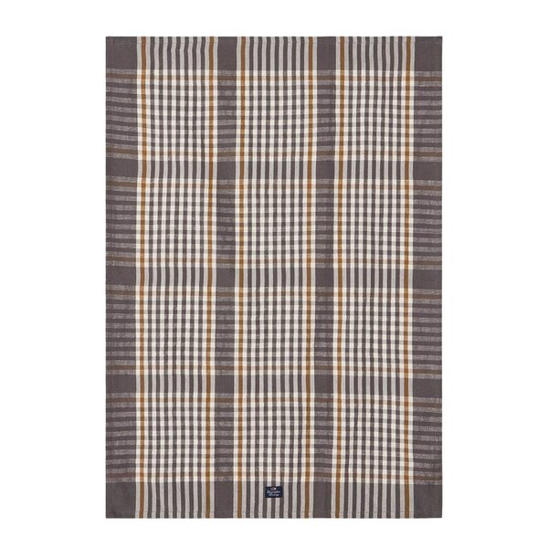 Lexington Rutete kjøkkenhåndkle 50x70 cm grå/hvit/fudge