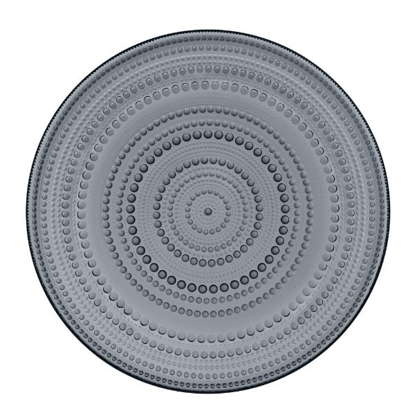 iittala Kastehelmi tallerken 31,5 cm mørk grå