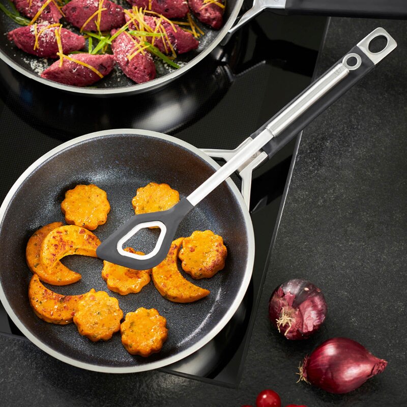 Rösle Gryte-røreskje med hull 32,5 cm rustfritt stål/silikon