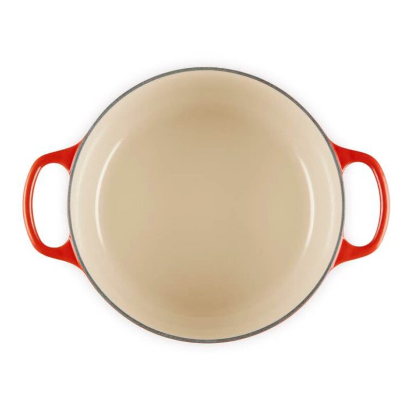 Le Creuset Signature støpejernsgryte rund 4,2L 24 cm cerise/crucible knob