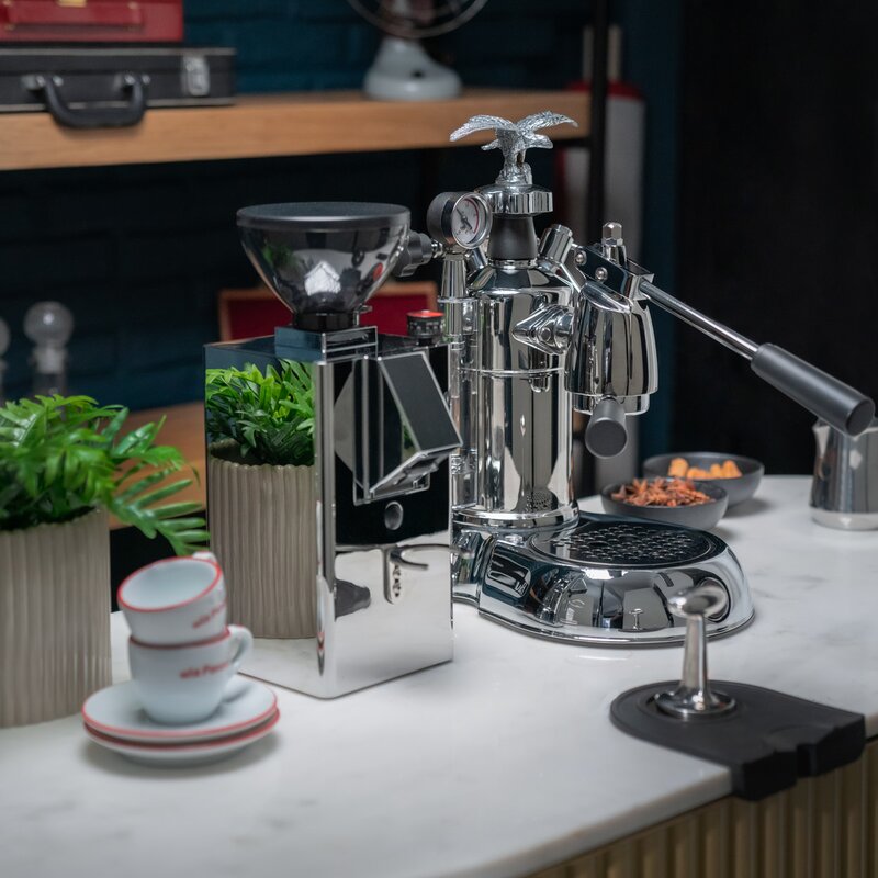 La Pavoni Lever espressomaskin 0,8L milano stål