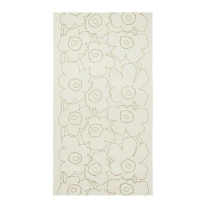 Marimekko Piirto Unikko duk 250 cm beige/gull