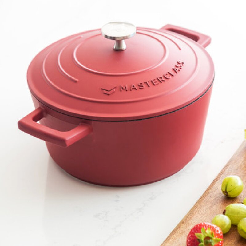 MasterClass Cast Aluminium gryte 2,5L 21 cm rød