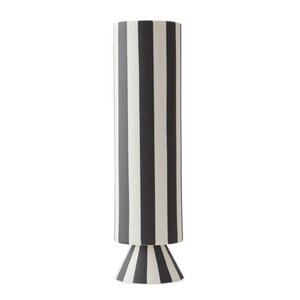 OYOY Toppu vase 31 cm hvit/svart