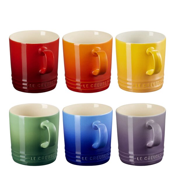 Le Creuset - Rainbow krus 40 cl 6 stk