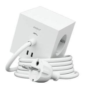 Avolt Square 1 USB-C kabel 1,8 m Opal White