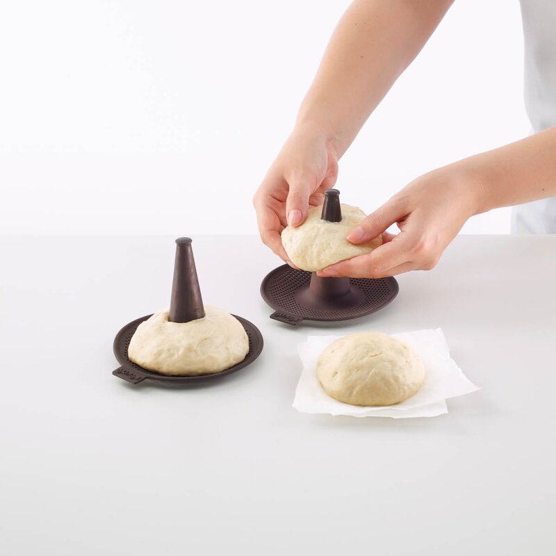 Lékué Bagelform i silikon 6 stk brun