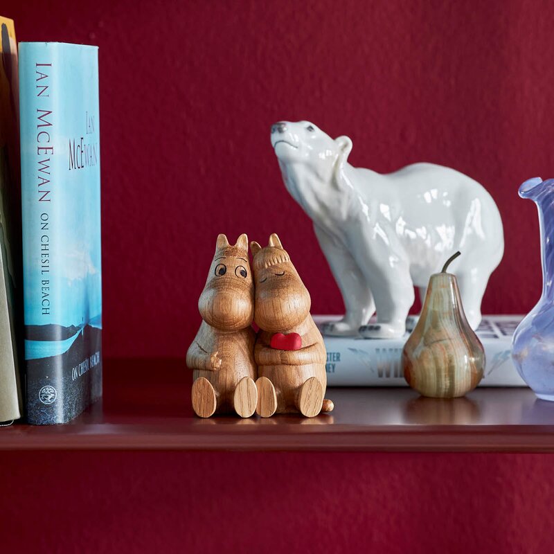 Moomin Mummi trefigur 10 cm Klem eik
