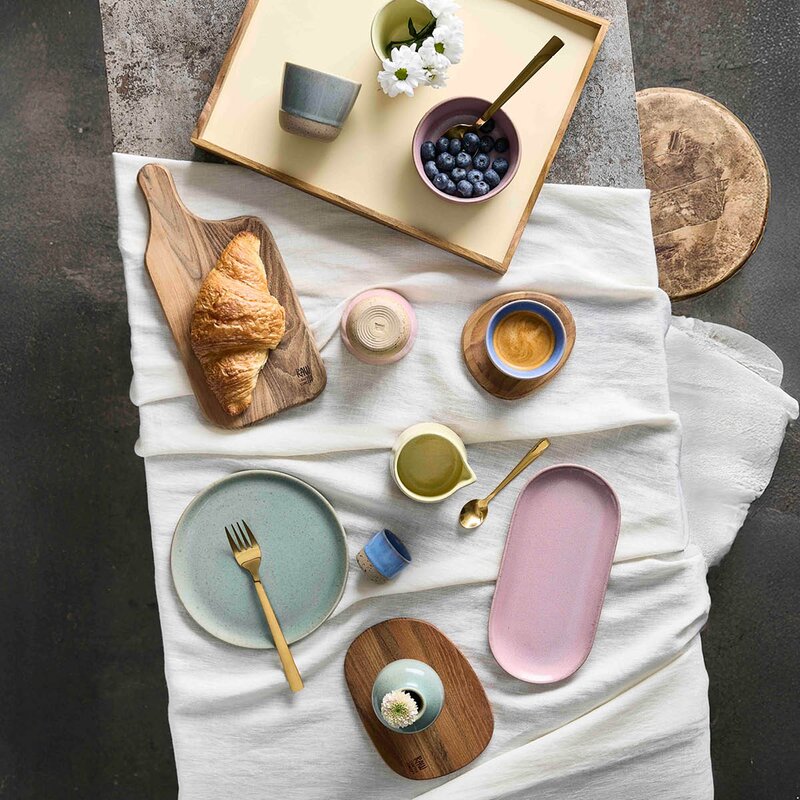 Aida RAW Colour oval tallerken 25 cm Roseish