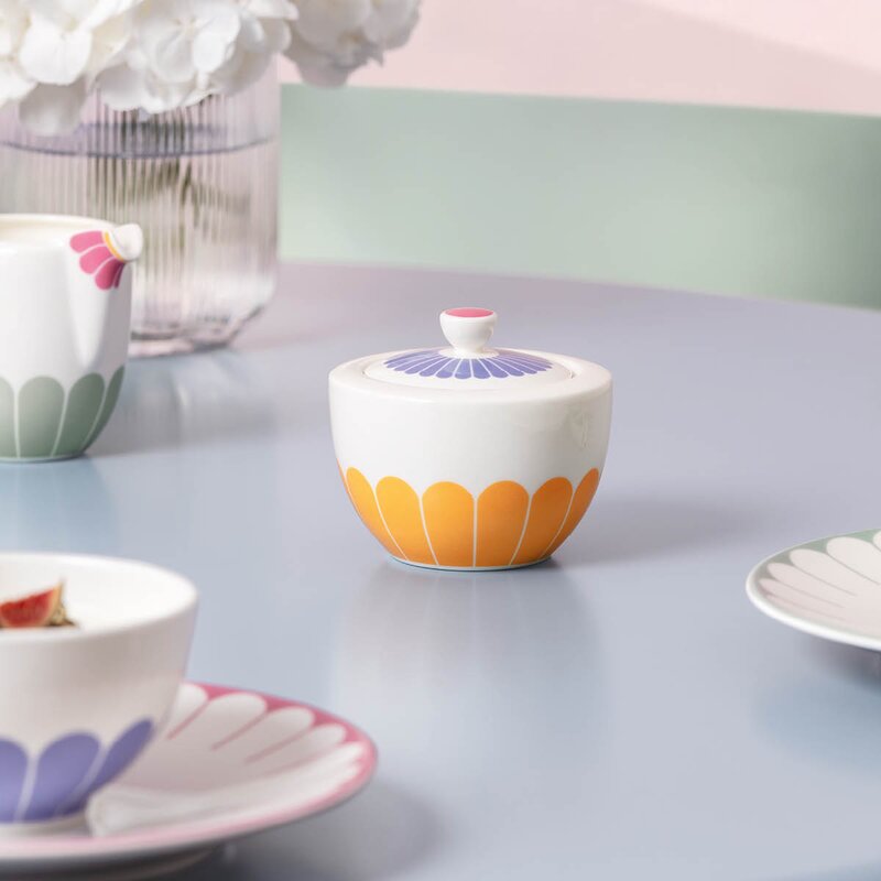 Villeroy & Boch Fleur colour sukkerskål 27 cl multi