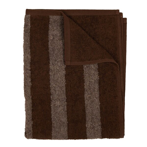 Fondaco Stripe badehåndkle 70x140 cm kaffe