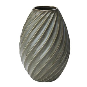 Morsø River vase 16 cm grønn