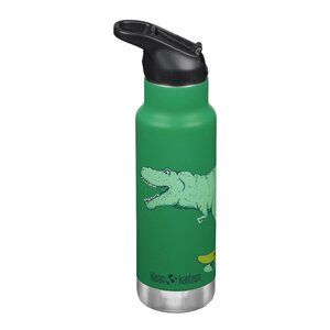 Klean Kanteen Kid Classic Narrow termoflaske 0,35L med sportslokk Dino Skate