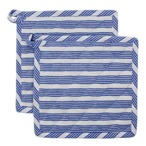 Nicolas Vahé Chef gryteklut 22,5x22,5 cm 2 stk blå/hvit