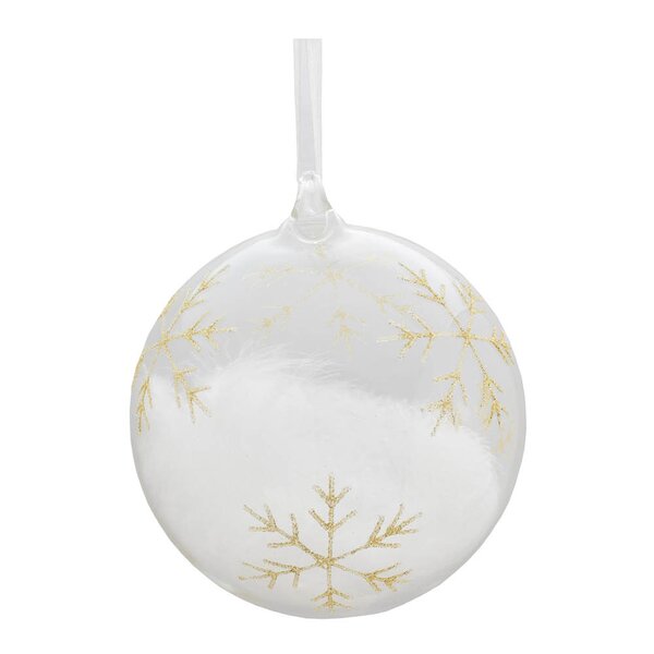 Magnor Julekule m/dobbel stjerne 12 cm gull 