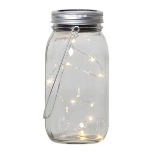 Star Trading Jamjar solcellelykt 479-16 18x8 cm klar