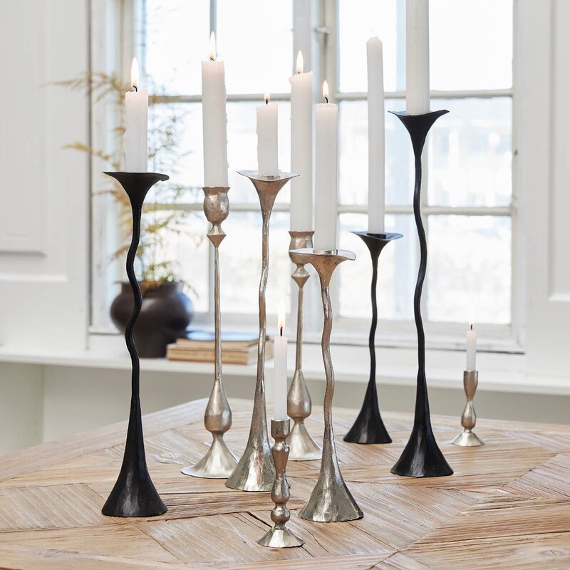 Lene Bjerre Ingrid lysestake 27 cm sølv