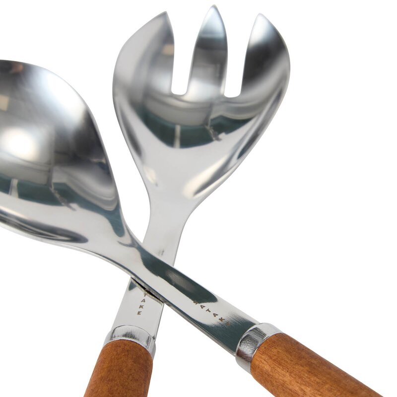 Satake Salatskål og salatbestikk akasie