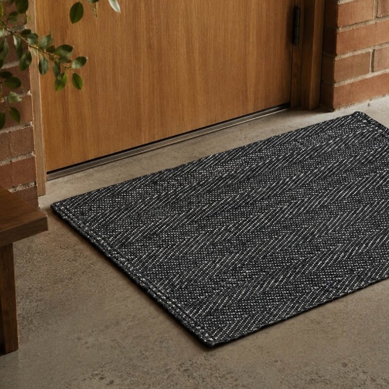 Deco Nord Fiskben dørmatte 55x85 cm Antracit