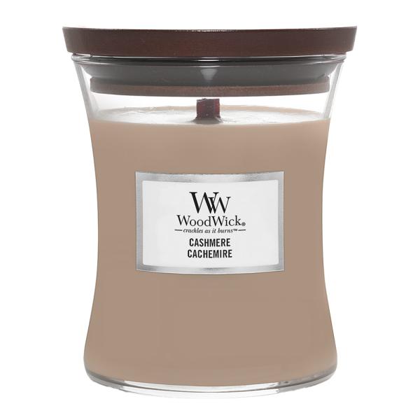 WoodWick Hourglass duftlys medium cashmere