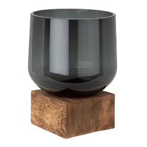 Holmen Eddie vase 10x13,5 cm svart