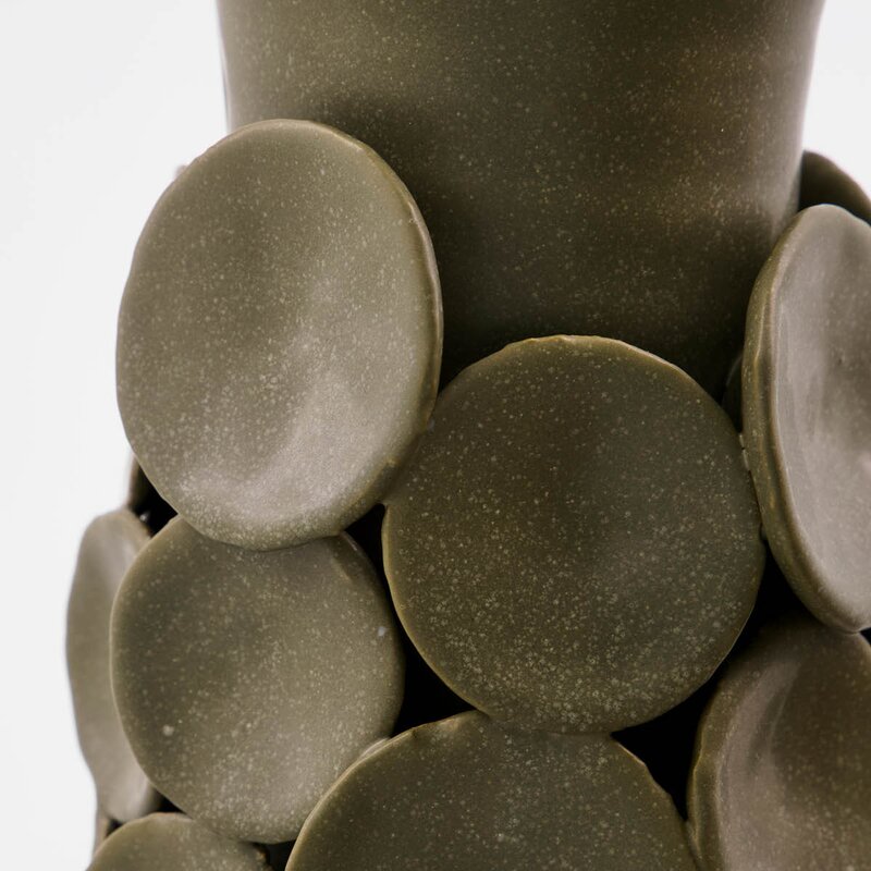 House Doctor Vase Dot 26,5 cm khaki