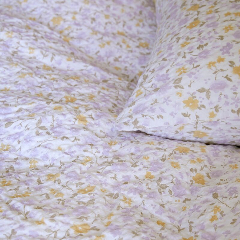 Høie Clara krepp sengesett 140x200 cm lavendel