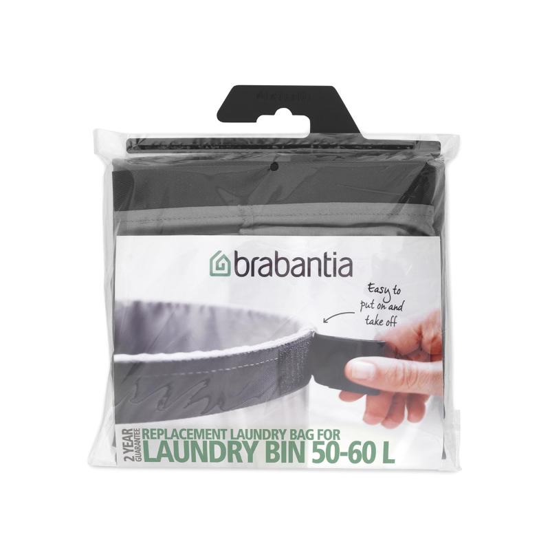 Brabantia Bag til skittentøyskurv 50-60L grå