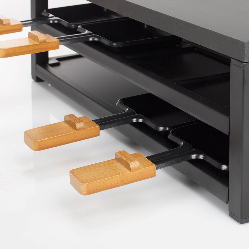 PRINCESS Raclette 162655 8 pers 44x25 cm 1300W bambus