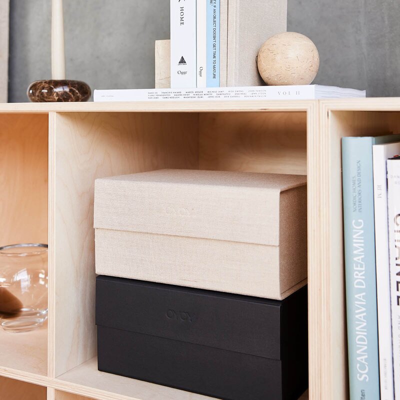 OYOY Hako oppbevaringsboks A5 24x17 cm Clay Melange