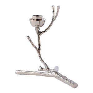 Pols Potten Twiggy lysestake XS 18 cm gull sølv