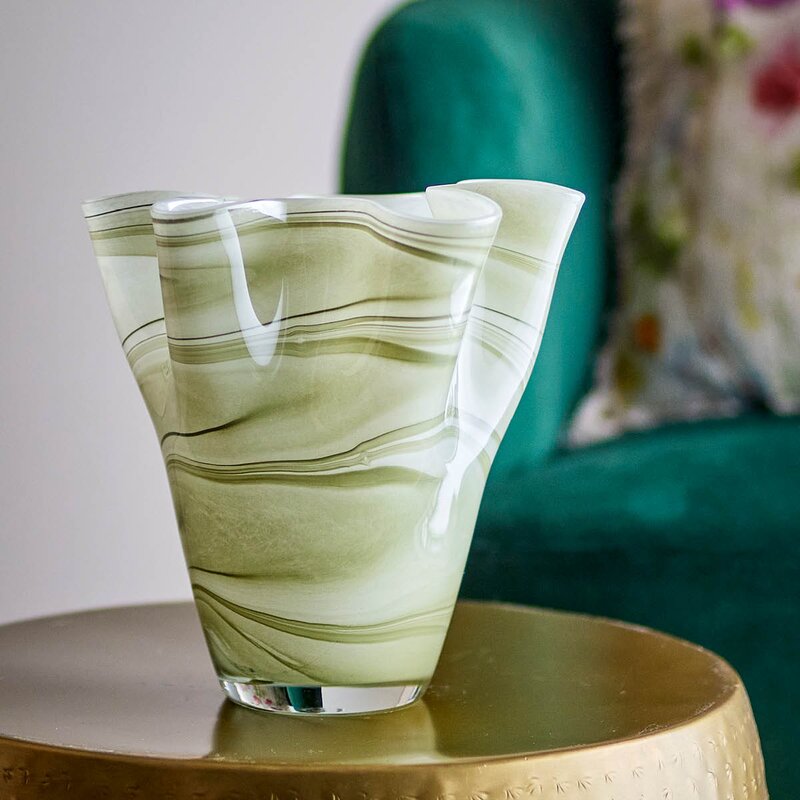 Bloomingville Toryn vase 24 cm grønn