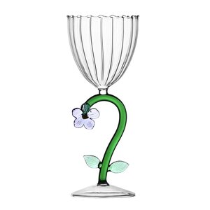Ichendorf Milano Botanica optisk vinglass 28 cl lilla blomst