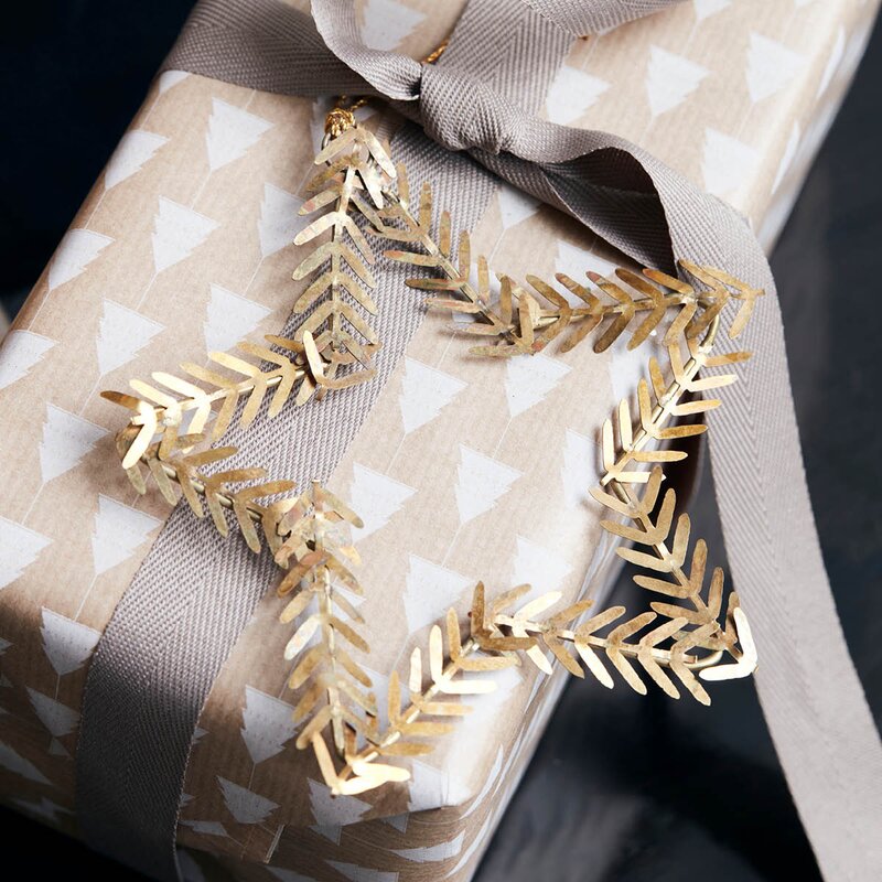 House Doctor Lamet julepynt 10 cm messing