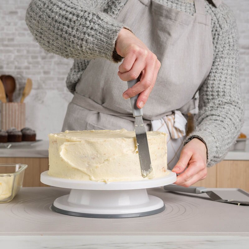 Modern House Bayk roterende dekoreringsfat 27 cm hvit