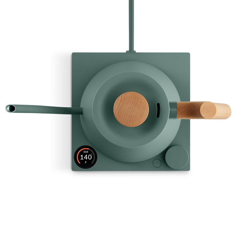 Fellow Stagg EKG Pro elektrisk vannkoker 0,9L smoke green/lønnetre