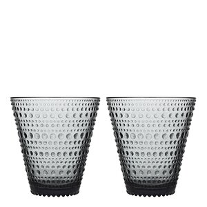 iittala Kastehelmi glass 30 cl 2 stk grå
