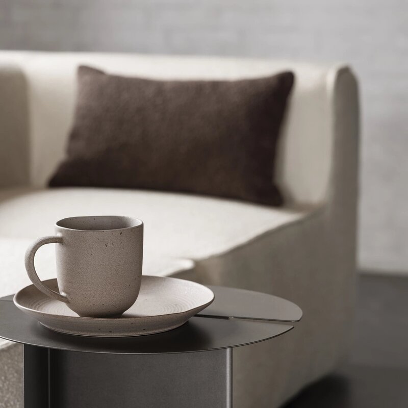 Blomus Kumi asjett S 14 cm lys brun