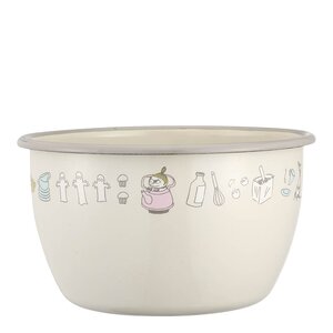 Muurla Mummi emaljebolle 20 cm Bon Appétit beige