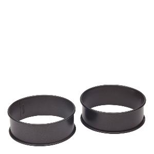 Kitchen Craft Pogette eggring 2 stk non-stick svart